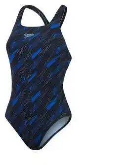 Decathlon Speedo Women's Boom Allover Medalist Badpak Blauw/Zwart aanbieding