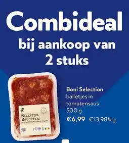 OKay Boni Selection balletjes in tomatensaus 500 g aanbieding
