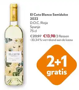 OKay El Coto Blanco Semidulce 2022 aanbieding