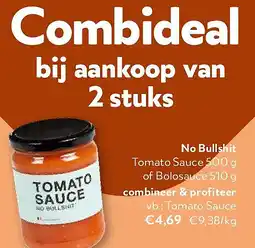 OKay No Bullshit Tomato Sauce 500 g aanbieding