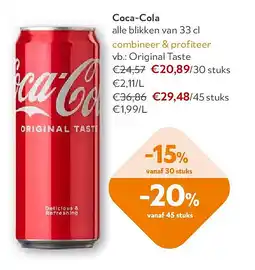 OKay Coca-Cola alle blikken van 33 cl aanbieding