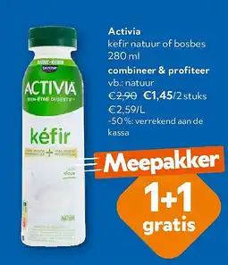 OKay Activia kefir natuur of bosbes 280 ml aanbieding