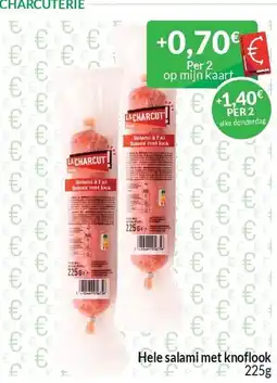 Intermarché Hele salami met knoflook aanbieding