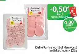 Intermarché Kleine Parijse worst of Hamworst aanbieding