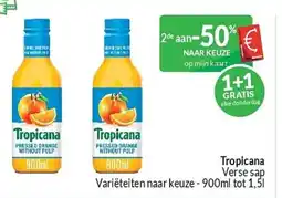 Intermarché Tropicana Verse sap aanbieding