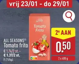 ALDI All Seasons Tomato frito aanbieding