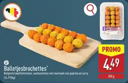 ALDI Balletjesbrochettes aanbieding