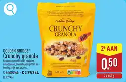 ALDI Golden Bridge Crunchy granola aanbieding