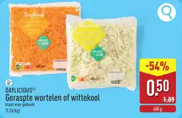 ALDI Daylicious Geraspte wortelen of wittekool aanbieding