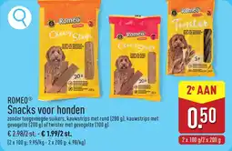 ALDI Romeo Snacks voor honden aanbieding