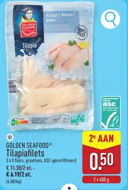 ALDI Golden seafood Tilapiafilets aanbieding