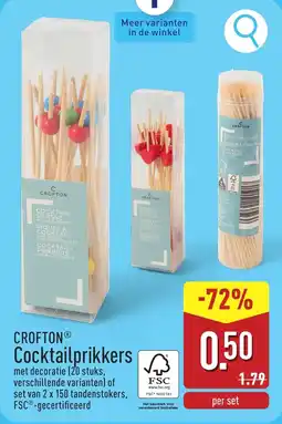 ALDI Crofton Cocktailprikkers aanbieding