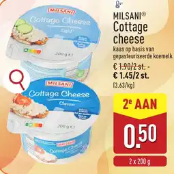 ALDI Milsani Cottage Cheese aanbieding