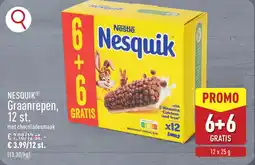 ALDI Nesquik Graanrepen aanbieding