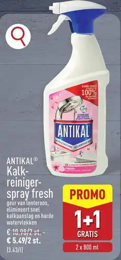 ALDI Antikal Kalkreiniger-spray fresh aanbieding