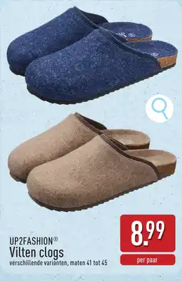 ALDI Up2fashion Vilten clogs aanbieding