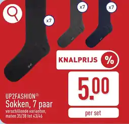 ALDI Up2fashion Sokken, 7 paar aanbieding