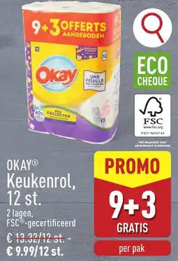 ALDI Okay Keukenrol, 12 st. aanbieding