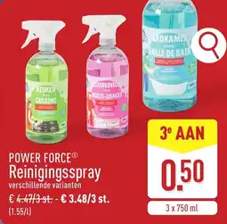 ALDI Power force Reinigingsspray aanbieding