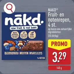 ALDI Nakd Fruit- en notenrepen, 4 st. aanbieding