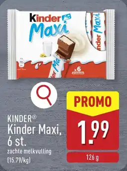 ALDI Kinder Maxi, 6 st. aanbieding