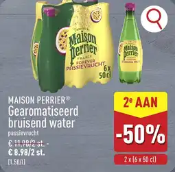 ALDI Maison perrier gearomatiseerd bruisend water aanbieding