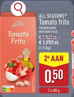 ALDI All seasons tomato frito aanbieding