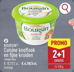 ALDI Boursin cuisine knoflook en fijne kruiden aanbieding