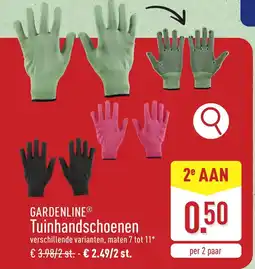 ALDI Gardenline tuinhandschoenen aanbieding