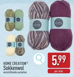 ALDI Home creation sokkenwol aanbieding