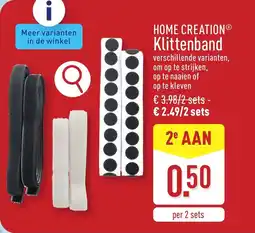 ALDI Home creation klittenband aanbieding