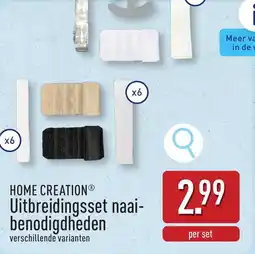 ALDI Home creation uitbreidingsset naai benodigdheden aanbieding