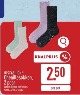 ALDI UP2FASHION Chenillesokken aanbieding