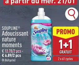 ALDI SOUPLINE Adoucissant nature moments aanbieding