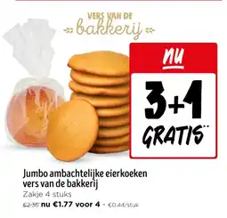 Jumbo Jumbo ambachtelijke eierkoeken vers van de bakkerij aanbieding