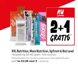 Jumbo XXL Nutrition, More Nutrition, Upfront & Nxt Level aanbieding