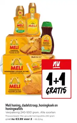 Jumbo Meli honing, dadelstroop, honingkoek en honingwafels aanbieding