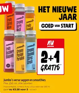 Jumbo Jumbo's verse sappen en smoothies aanbieding