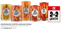 Jumbo Jumbo knakworsten, frankfuther, bockworsten & hotdogs aanbieding