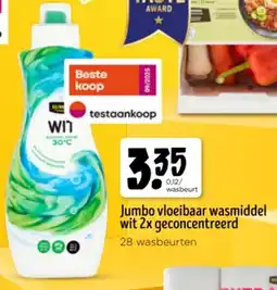 Jumbo Jumbo vloeibaar wasmiddel wit 2x geconcentreerd aanbieding