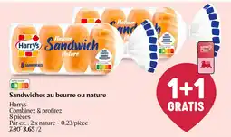 Delhaize Sandwiches au beurre ou nature aanbieding