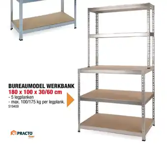 Bureaumodel werkbank