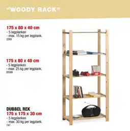 Hubo Woody rack aanbieding