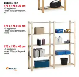 Hubo Dubbel rek aanbieding