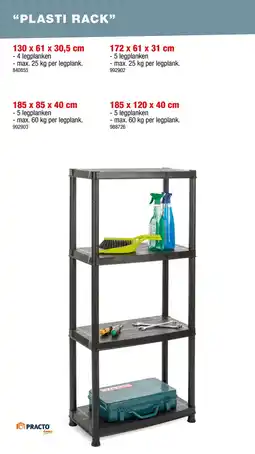 Hubo Plasti rack aanbieding