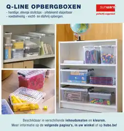 Hubo Q-line opbergboxen aanbieding