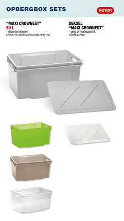 Hubo Opbergbox sets maxi crownest aanbieding