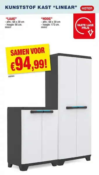 Kunststof kast linear