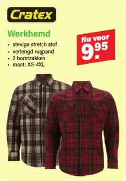 Van Cranenbroek Cratex werkhemd aanbieding