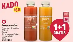 Delhaize Jus ou smoothie aanbieding